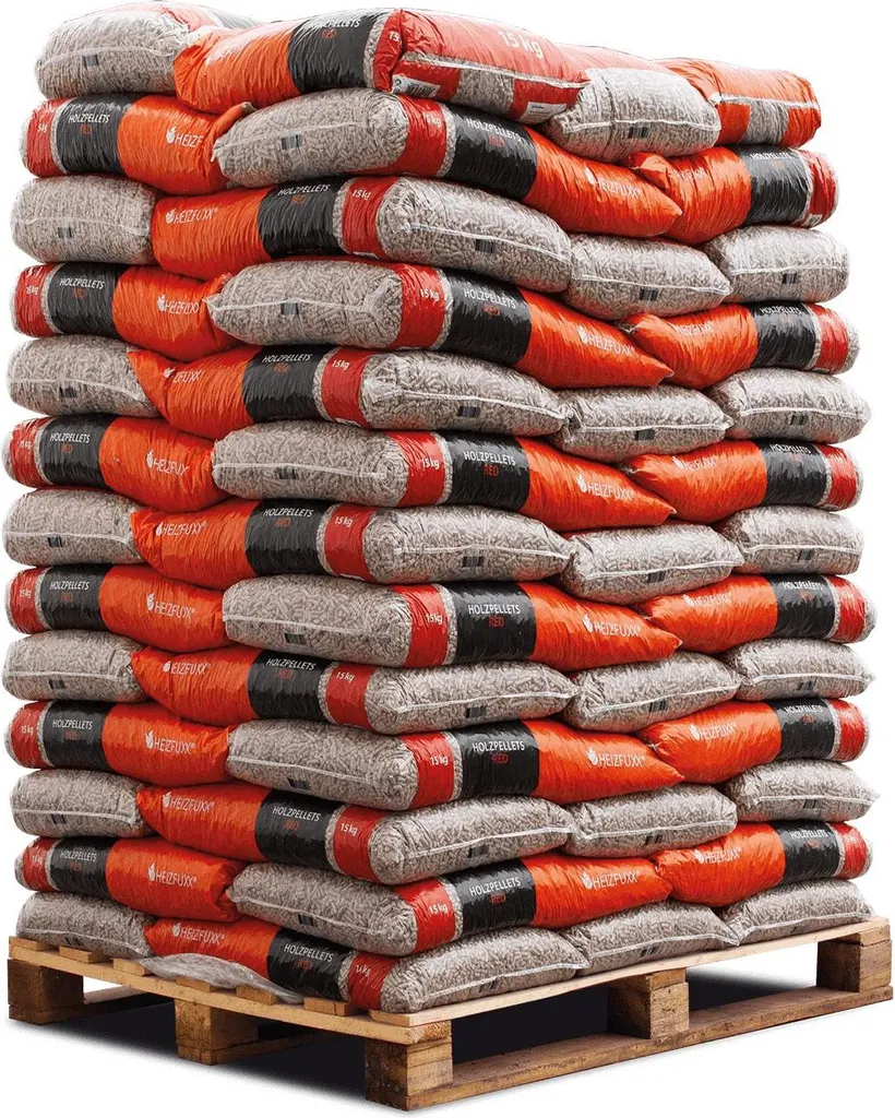 Heizfuxx Holzpellets Red 15kg x 20 Sack 300kg Palette – Bild 5